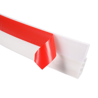 Harfington Uxcell Door Sweep Weather Stripping Bottom Seal Strip 1.6" Width x 39" Length White