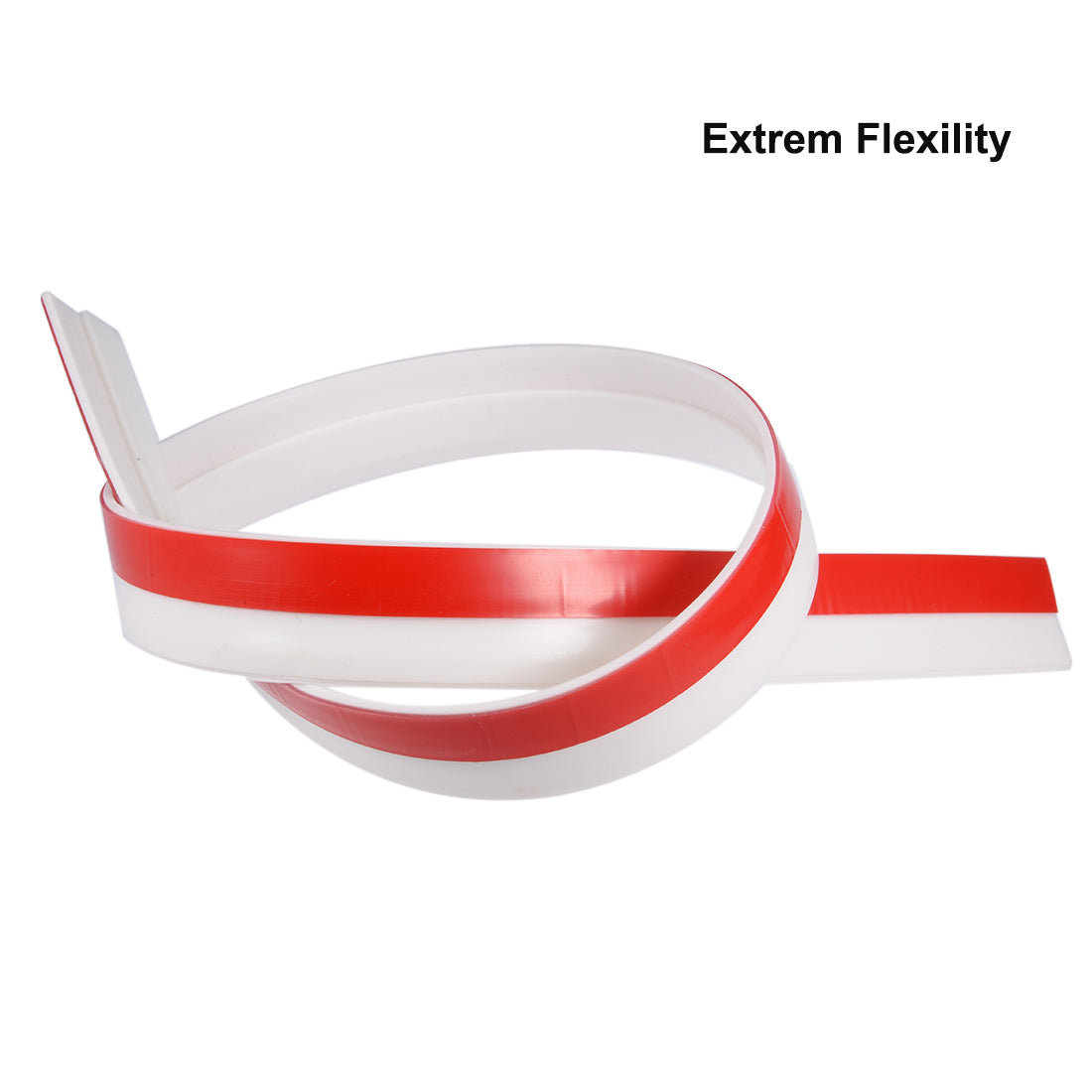 uxcell Uxcell Door Sweep Weather Stripping Bottom Seal Strip 1.6" Width x 39" Length White