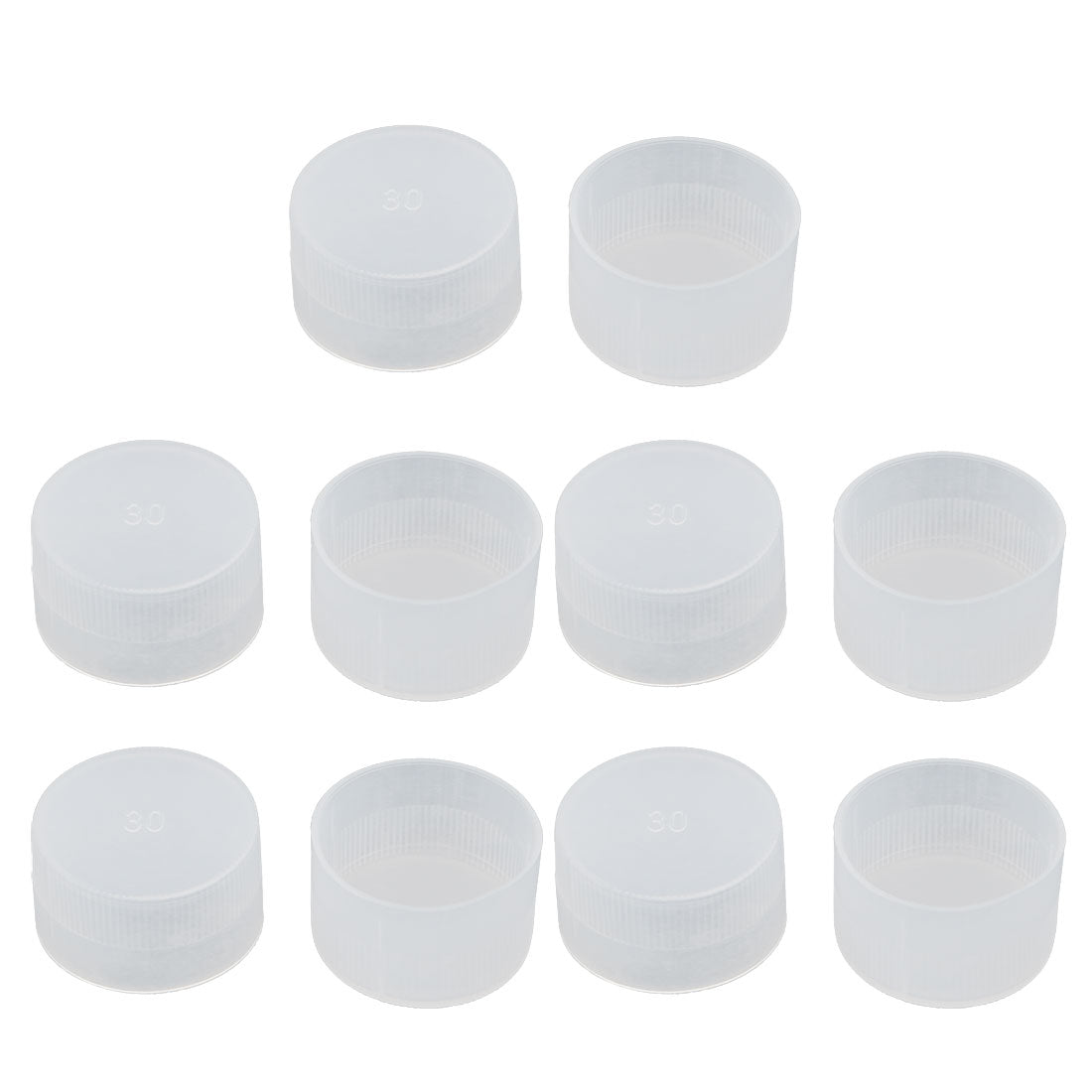 uxcell Uxcell 10Pcs 30mm Inner Dia PE Plastic End Cap Bolt Thread Protector Tube Cover