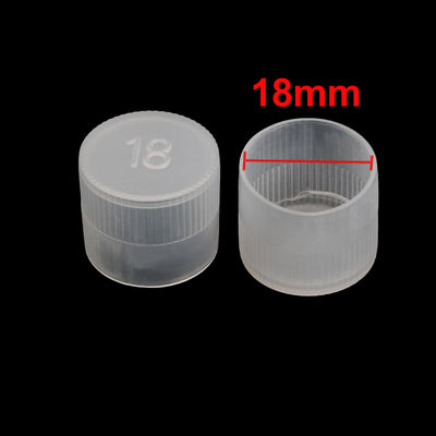 Harfington Uxcell 20Pcs 18mm Inner Dia PE Plastic End Cap Bolt Thread Protector Tube Cover