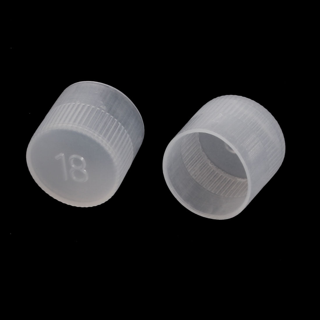 uxcell Uxcell 18mm Inner Dia PE Plastic End Cap Bolt Thread Protector Tube Cover 50pcs