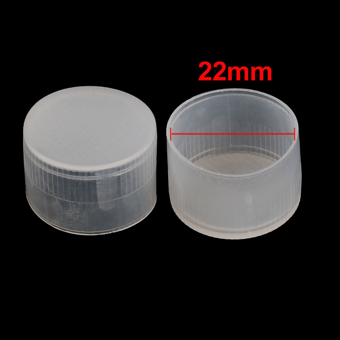 uxcell Uxcell 30Pcs 22mm Inner Dia PE Plastic End Cap Bolt Thread Protector Tube Cover