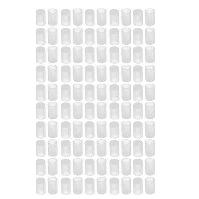 Harfington Uxcell 100Pcs 6mm Inner Dia PE Plastic End Cap Bolt Thread Protector Tube Cover