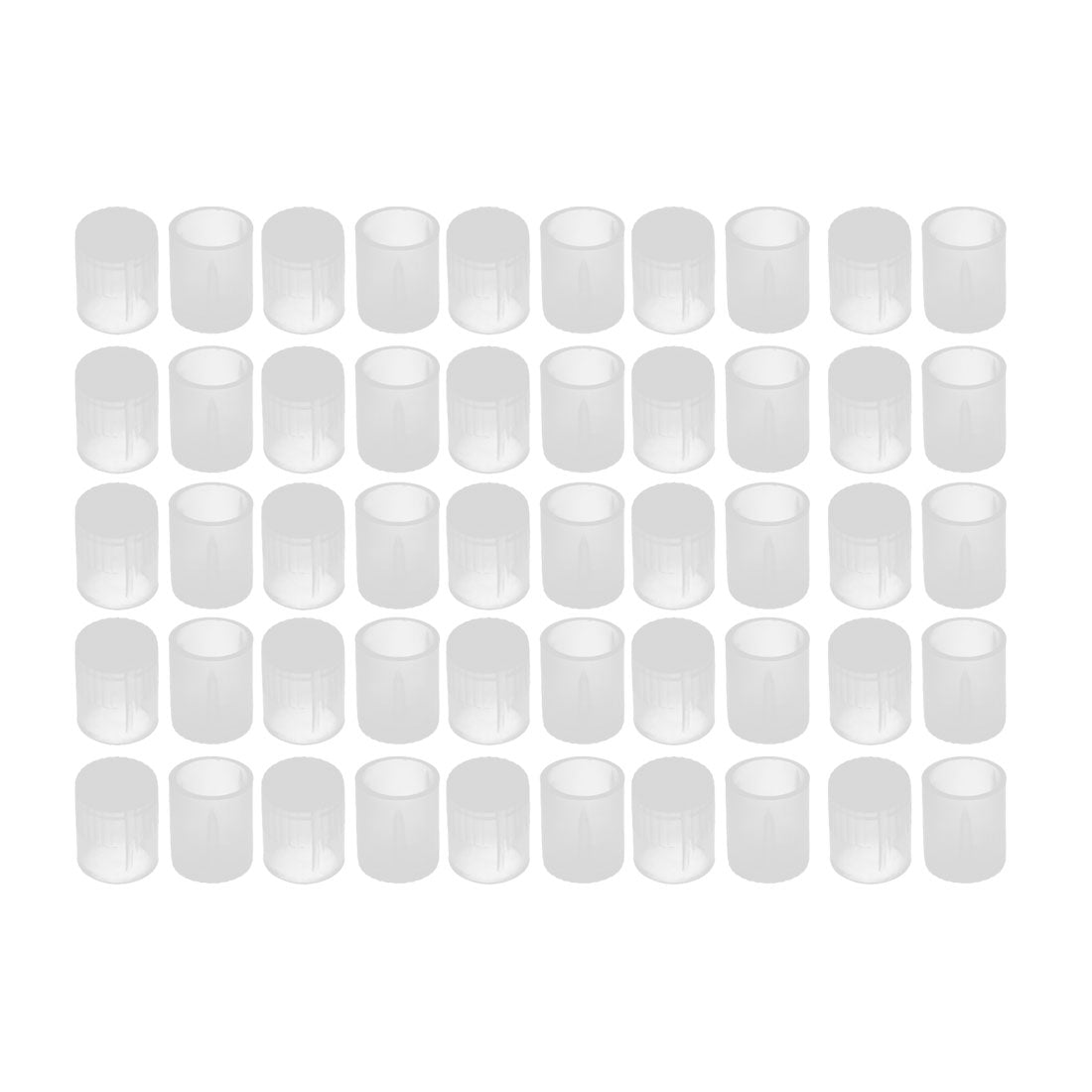 uxcell Uxcell 50Pcs 8mm Inner Dia PE Plastic End Cap Bolt Thread Protector Tube Cover