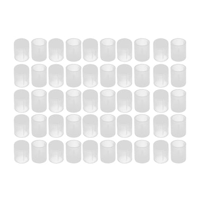 Harfington Uxcell 50Pcs 8mm Inner Dia PE Plastic End Cap Bolt Thread Protector Tube Cover