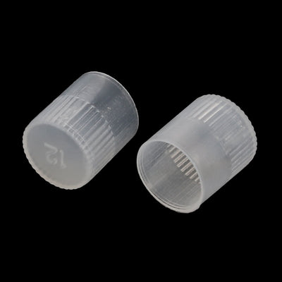 Harfington Uxcell 60Pcs 12mm Inner Dia PE Plastic End Cap Bolt Thread Protector Tube Cover