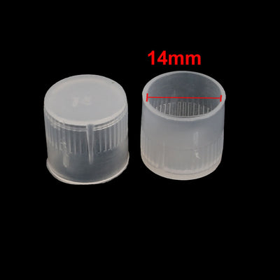 Harfington Uxcell 60Pcs 14mm Inner Dia PE Plastic End Cap Bolt Thread Protector Tube Cover