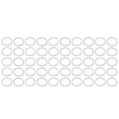 Harfington Uxcell 16mmx20mmx1.2mm Motorcycle Hardware Drain Plug Crush Aluminum Washer Seal 50pcs