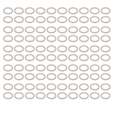 Harfington Uxcell 100Pcs 14mmx18mmx1.5mm Aluminum Motorcycle Hardware Drain Plug Washer