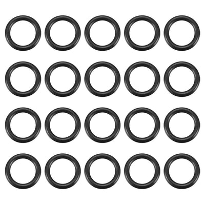 uxcell Uxcell 20pcs Black Nitrile Butadiene Rubber NBR O-Ring 10mm Inner Dia 2.5mm Width