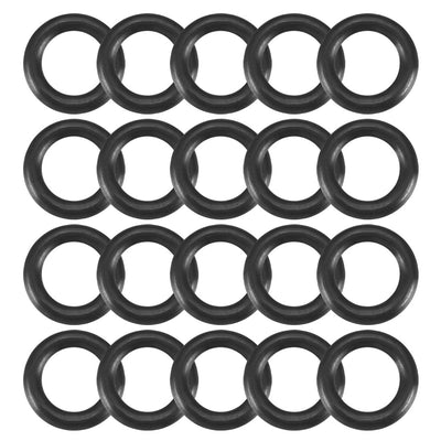 Harfington Uxcell 20pcs Black Nitrile Butadiene Rubber NBR O-Ring 3.8mm Inner Dia 1.2mm Width