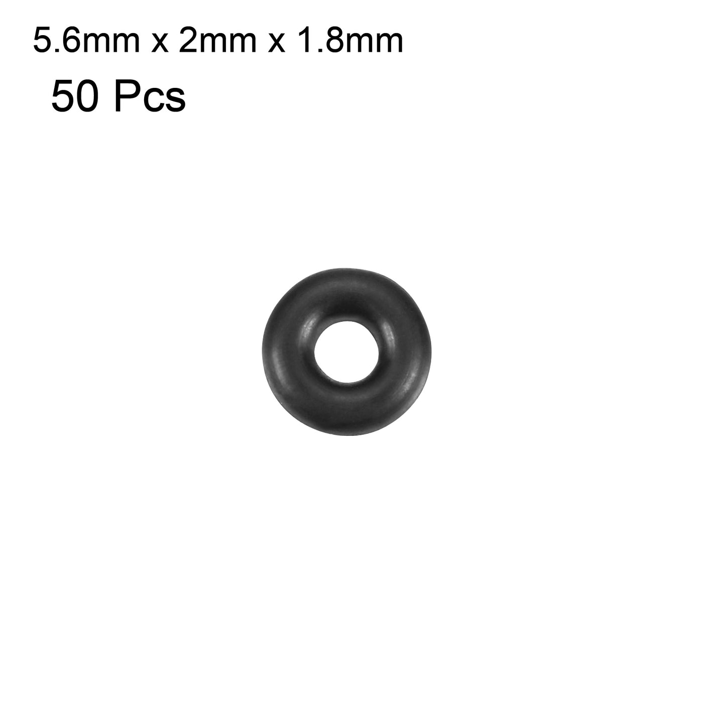 uxcell Uxcell 50pcs Black Nitrile Butadiene Rubber NBR O-Ring 23.5mm Outer Dia 2.65mm Width