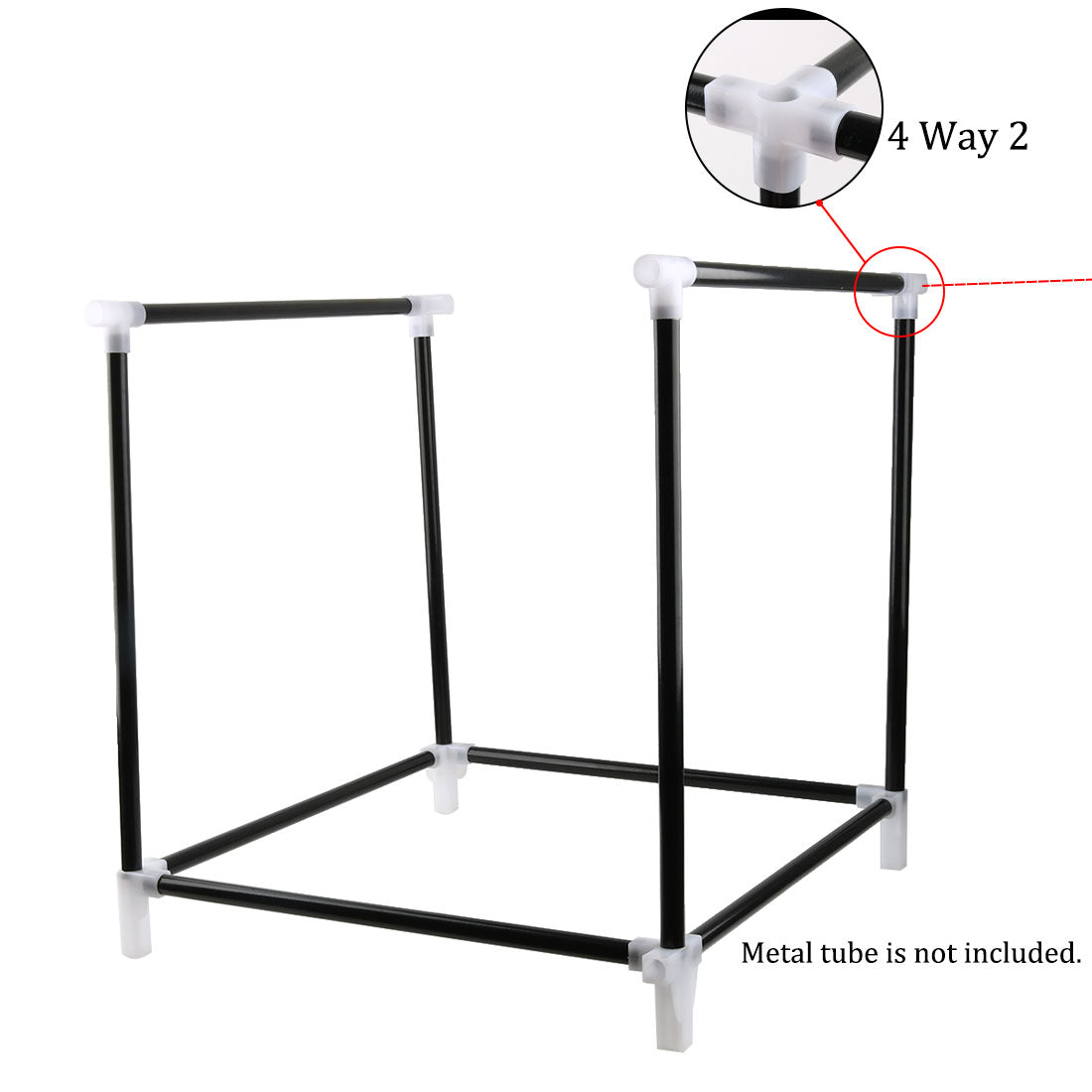 uxcell Uxcell Shoe Rack Connector Parts, 16mm Inner Diameter for Repair Wardrobe 4 Way 15 Pcs