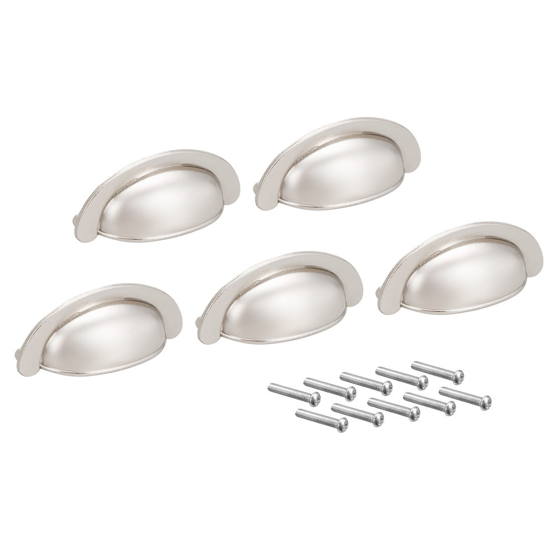 uxcell Uxcell Cup Drawer Pull Kitchen Cabinet Handles Hole Centers,