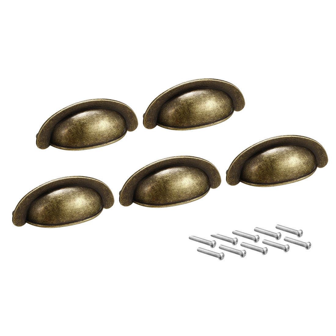 uxcell Uxcell Cup Drawer Pull Kitchen Cabinet Handles Hole Centers,