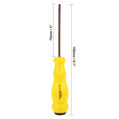 Harfington Uxcell Magnetic T10 Torx Screwdriver with 3 Inch S2 Steel Shaft