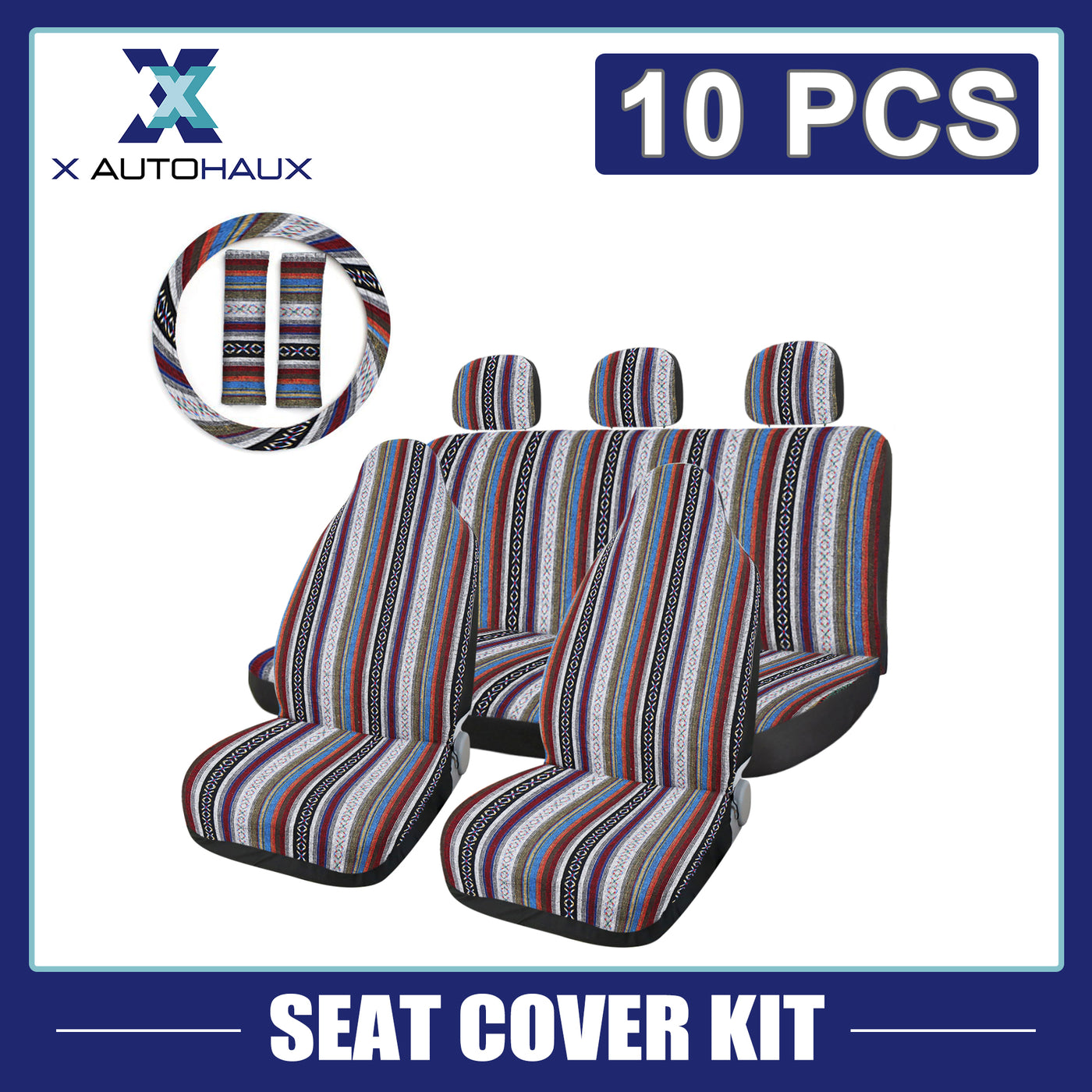 uxcell Uxcell 10pcs Blanket Durable Bucket Seat Cover Protector for Car Auto Vehicle