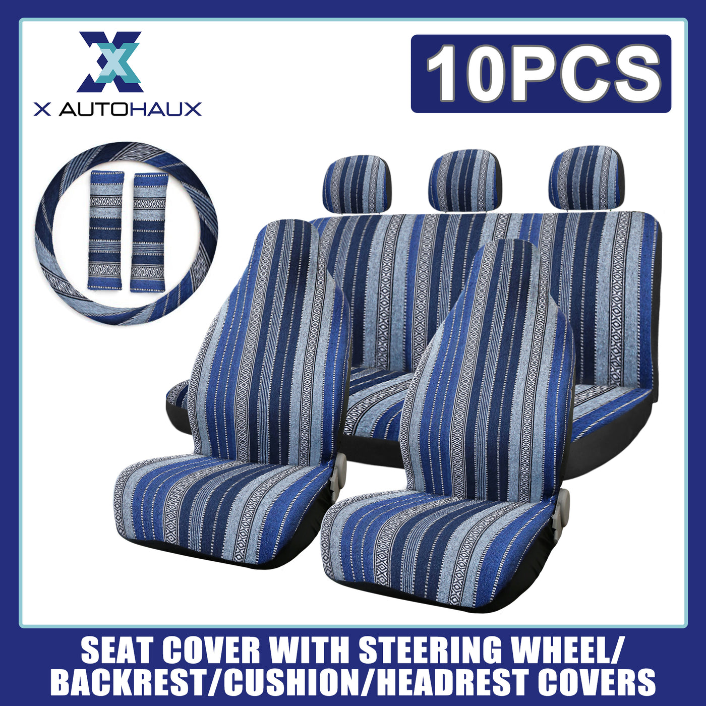 uxcell Uxcell 10pcs Blanket Durable Bucket Seat Cover Protector for Car Auto