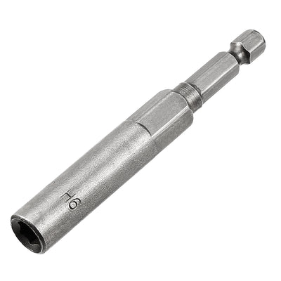 Harfington Uxcell 1/4" Quick Change Shank Cr-V 11mm Hex Nut Sockets Driver Wrench, 3" Length