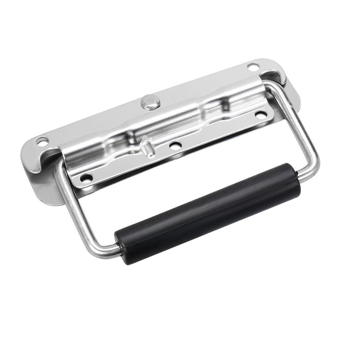 uxcell Uxcell 140mmx40mm Stainless Steel Toolbox Case Chest Ring Pull Handle Silver Tone