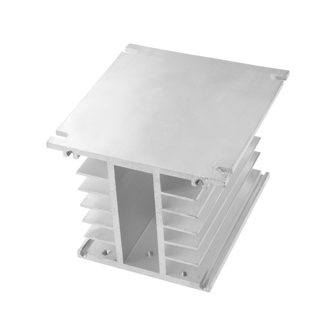 uxcell Uxcell Aluminum Heat Sink SSR Dissipation for Three Phase Solid State Relay 10A-100A