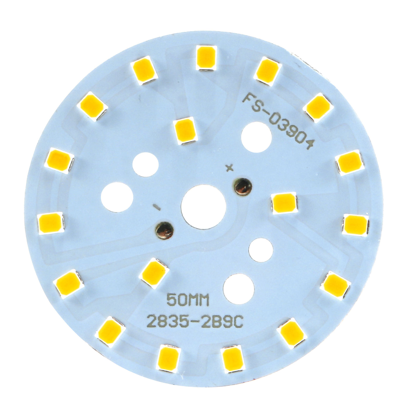 uxcell Uxcell LED Chipmodul Aluminiumplatine Ersatz 300mA 9W 18 LEDs 5730 Surface Mounted Devices Warmweiß Superhell 50mm Durchm.