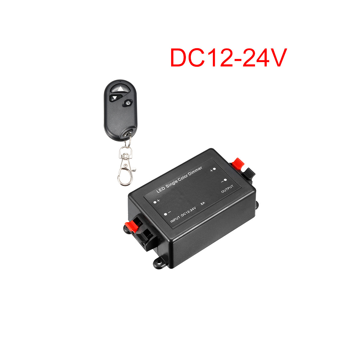 uxcell Uxcell DC 12V-24V LED Single Color Dimmer Controller Remote Control for LED Light Strip