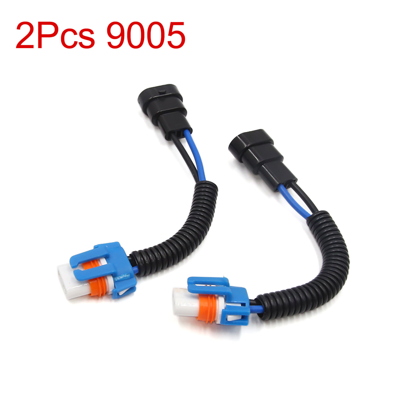 uxcell Uxcell 2pcs 9005 Car Headlamp Fog Light Male Female Wired Harness Socket Connector