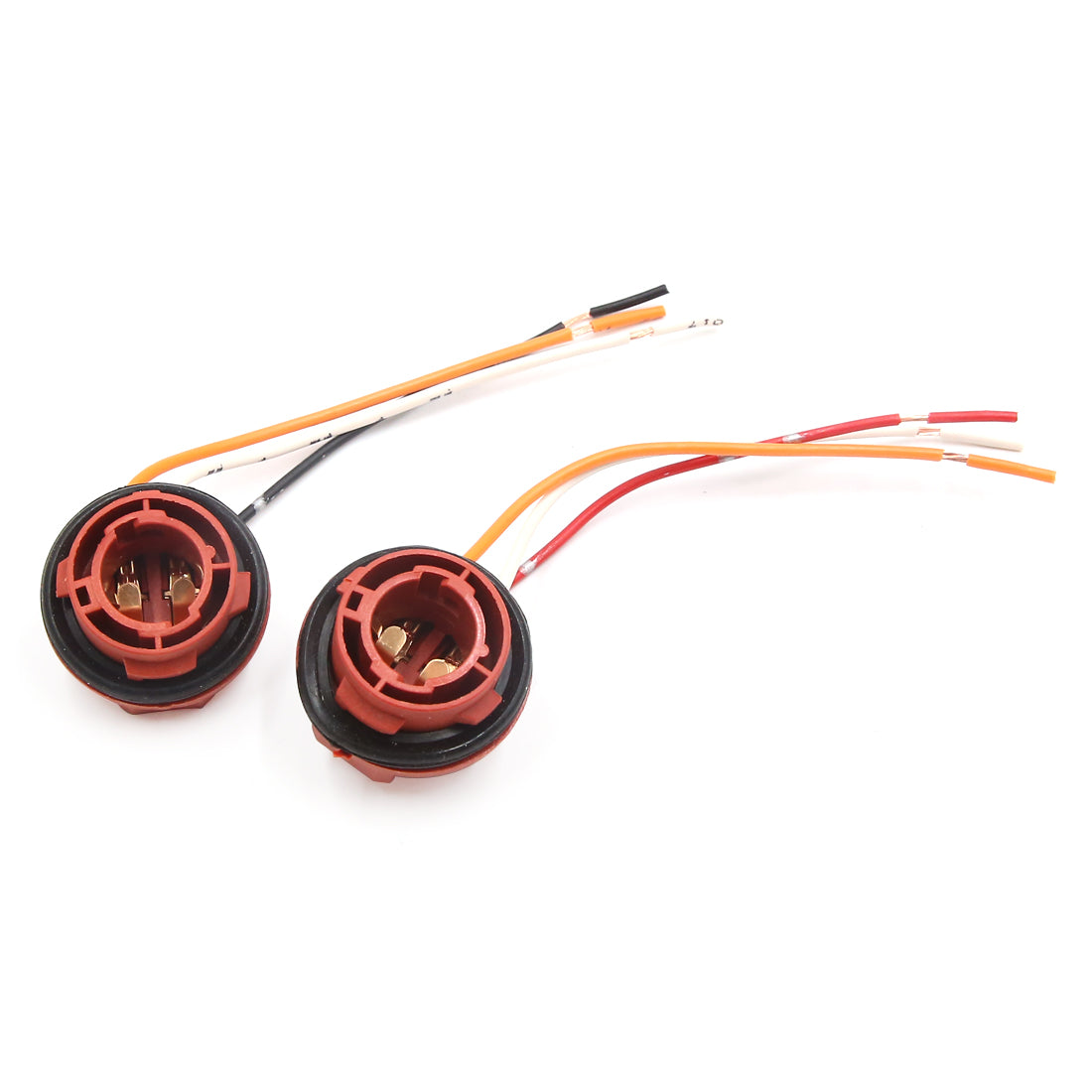 uxcell Uxcell 2Pcs T20 3 Wires Harness Socket Car Brake Turn Signal Light Extension Connector