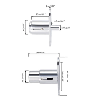 Harfington Uxcell Kolbenschloss  Kolbenschloss  Durchmesser 3/4" Länge 7/8" ungleichcher Schloss