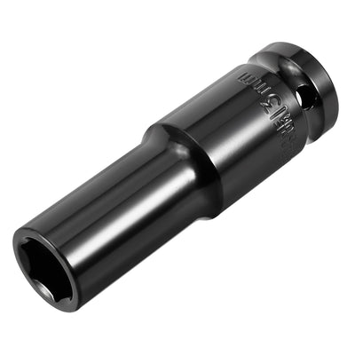 Harfington Uxcell 1/2-Inch Drive by Deep Impact Socket, Cr-V, 6-Point, Metric