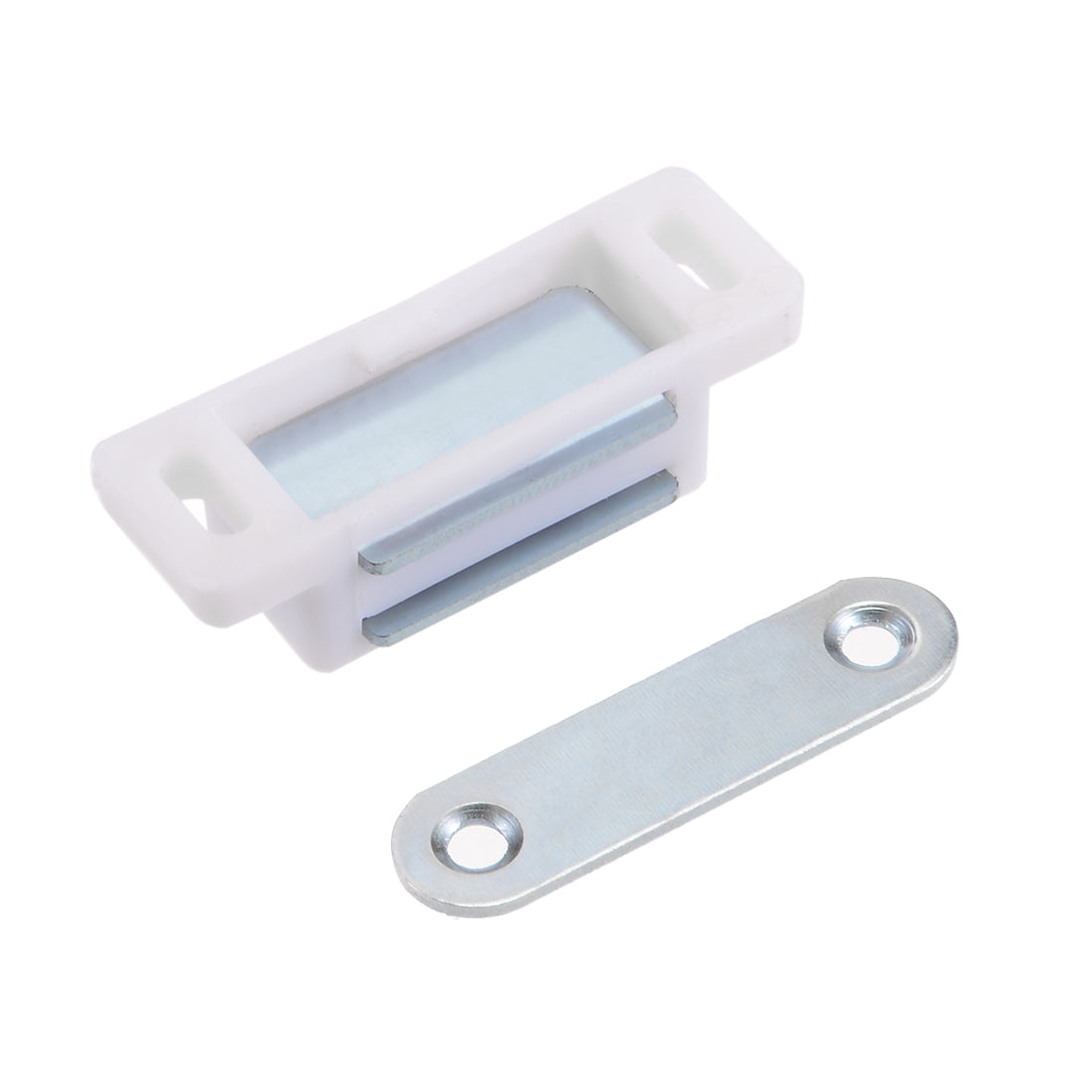 uxcell Uxcell 46mm Length ABS Plastic Door Cabinet Magnetic Catch Latch Closures White