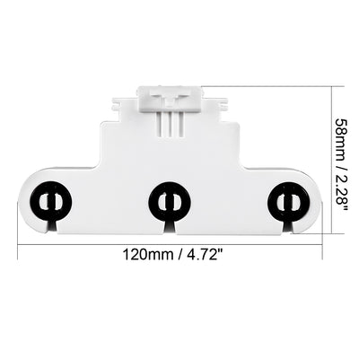 Harfington Uxcell 5Stk Leuchtstofflampe Halter Adapter 2A T8 Triple Light Socket G13 Sockel de