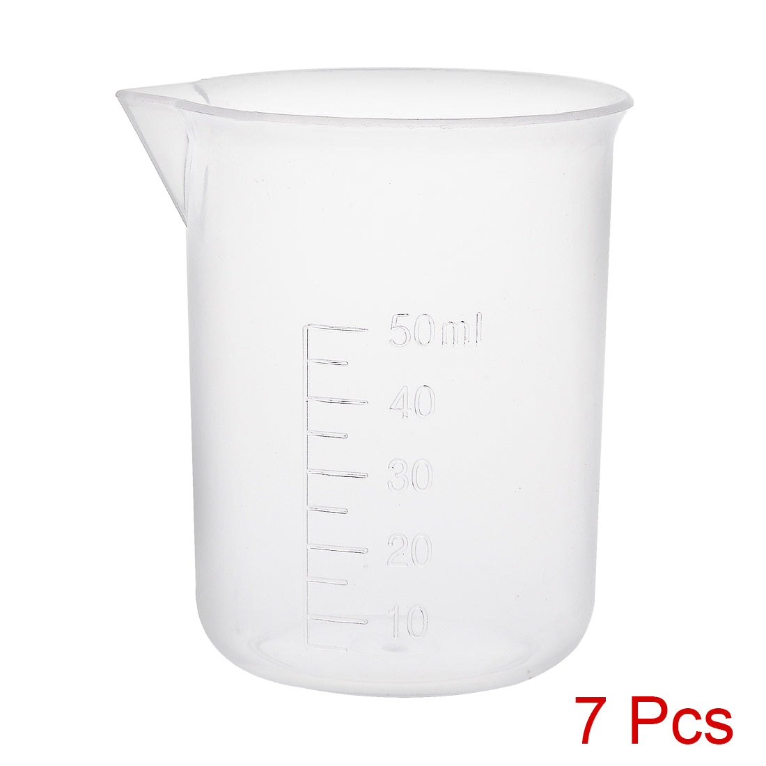 uxcell Uxcell 7pcs Measuring Cup Labs PP Graduated Beakers 50ml