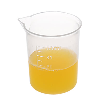 Harfington Uxcell Set of 2 Measuring Cup Labs Plastic Graduated Beakers 50ml 100ml