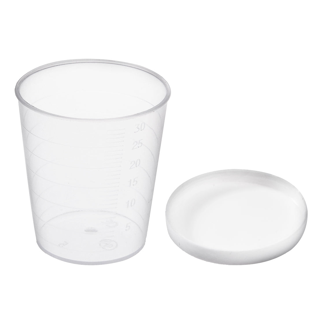 uxcell Uxcell Kitchen Laboratory 30mL Plastic Measuring Cup 2pcs w Cap