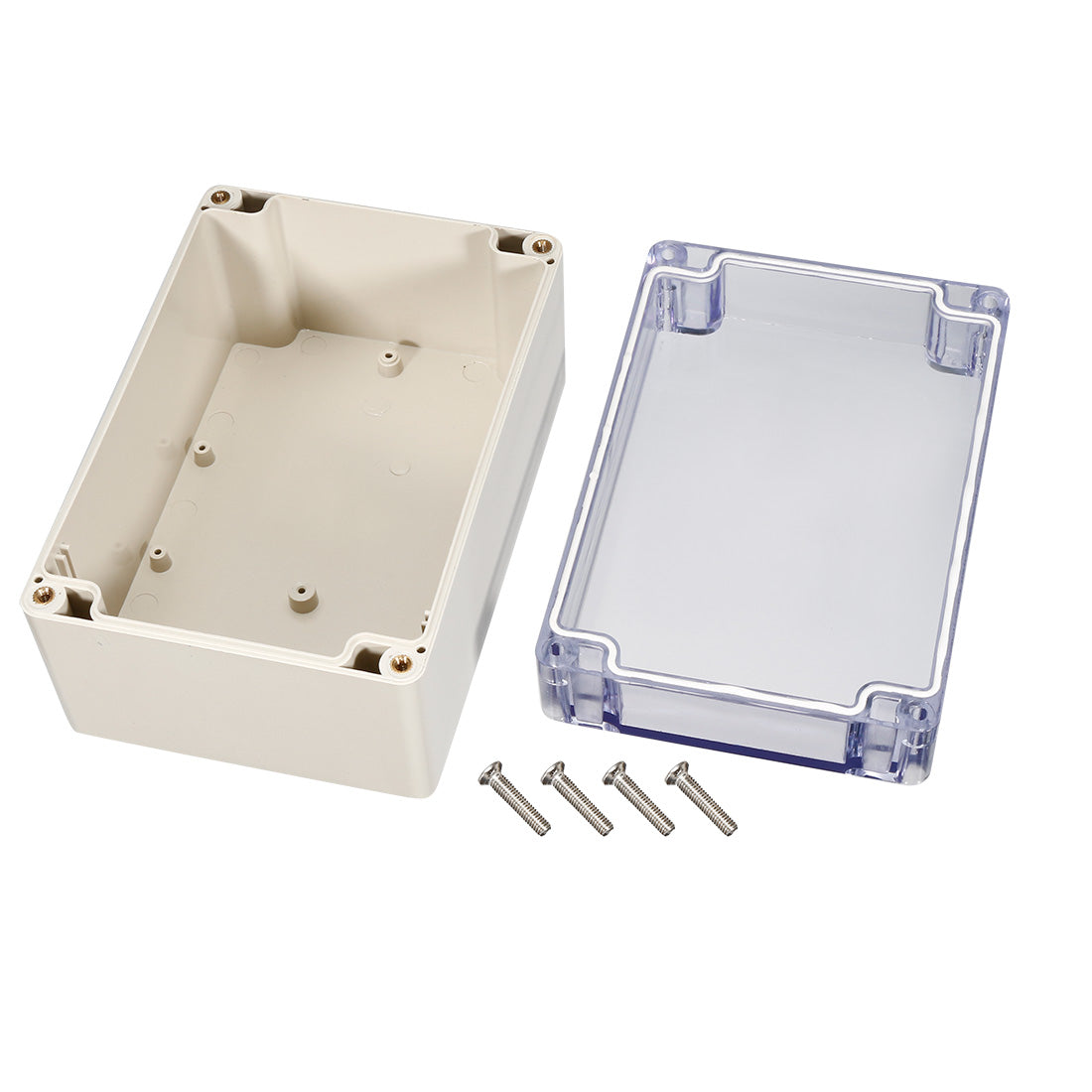 uxcell Uxcell 160*110*90mm Electronic ABS Plastic DIY Junction Box Enclosure Case Clear