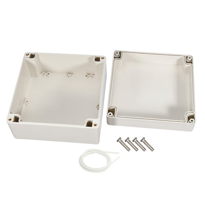 Harfington Uxcell 160*160*90mm Electronic ABS Plastic DIY Junction Box Enclosure Case Gray