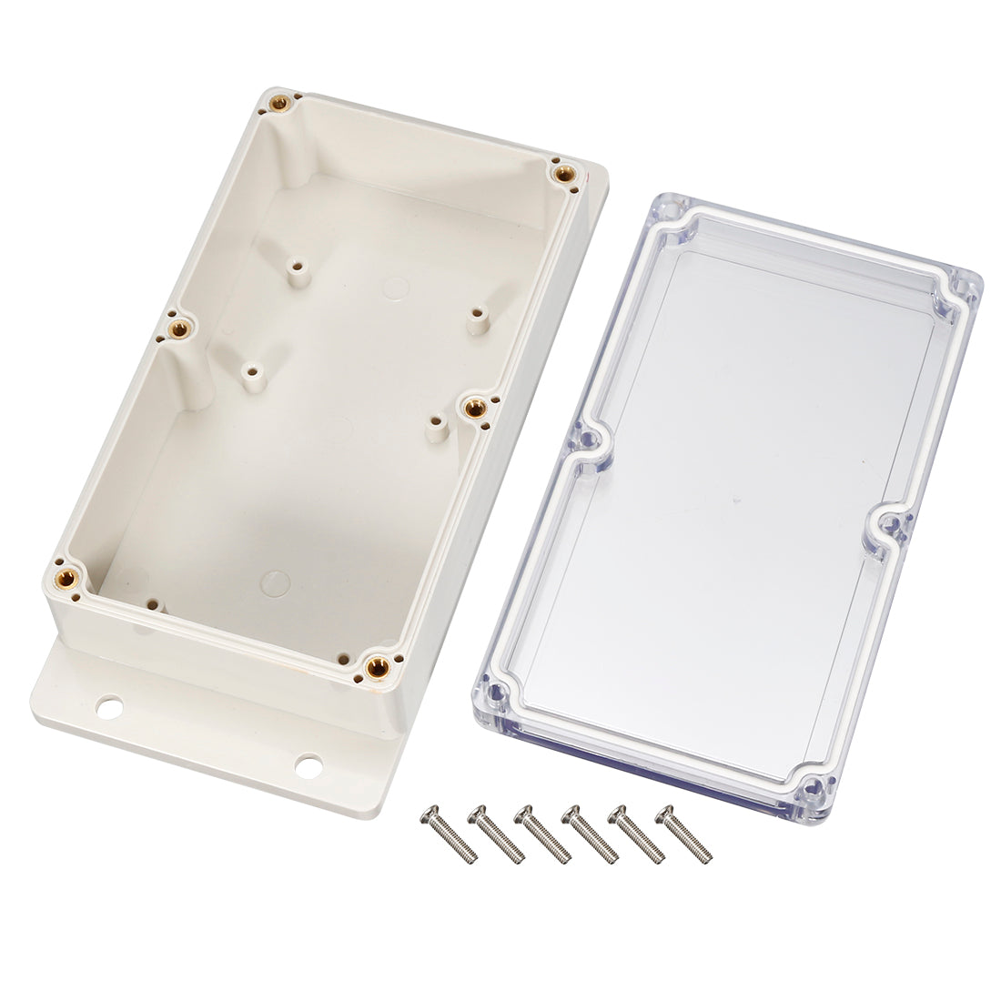 uxcell Uxcell 158*90*46mm Electronic ABS Plastic DIY Junction Box Enclosure Case w Clear cover