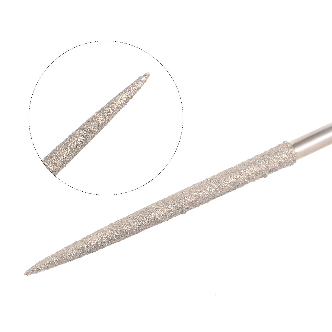 uxcell Uxcell 2Pcs 3mm x 140mm Round Diamond Needle File 150 Grit