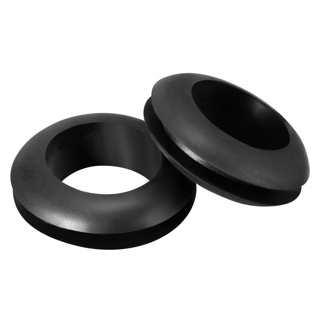 uxcell Uxcell Wire Protector Oil Resistant Armature Rubber Grommet 14mm Inner Dia 100Pcs Black