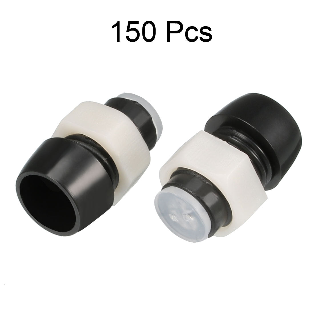 uxcell Uxcell 150-teilige für Licht Emittieren Diode Leuchte 5mm Lampenfuß Lampe Steckdose schwarz Beige