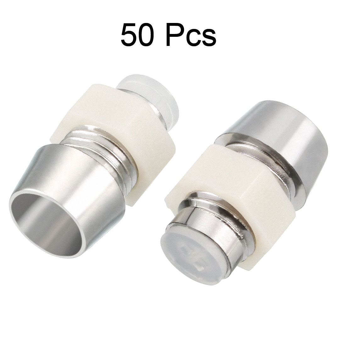 uxcell Uxcell 50pcs 5mm Dia LED Lamp Holder Light Bulb Socket Plastic Chrome Plated for Light-emitting Diode Lighting