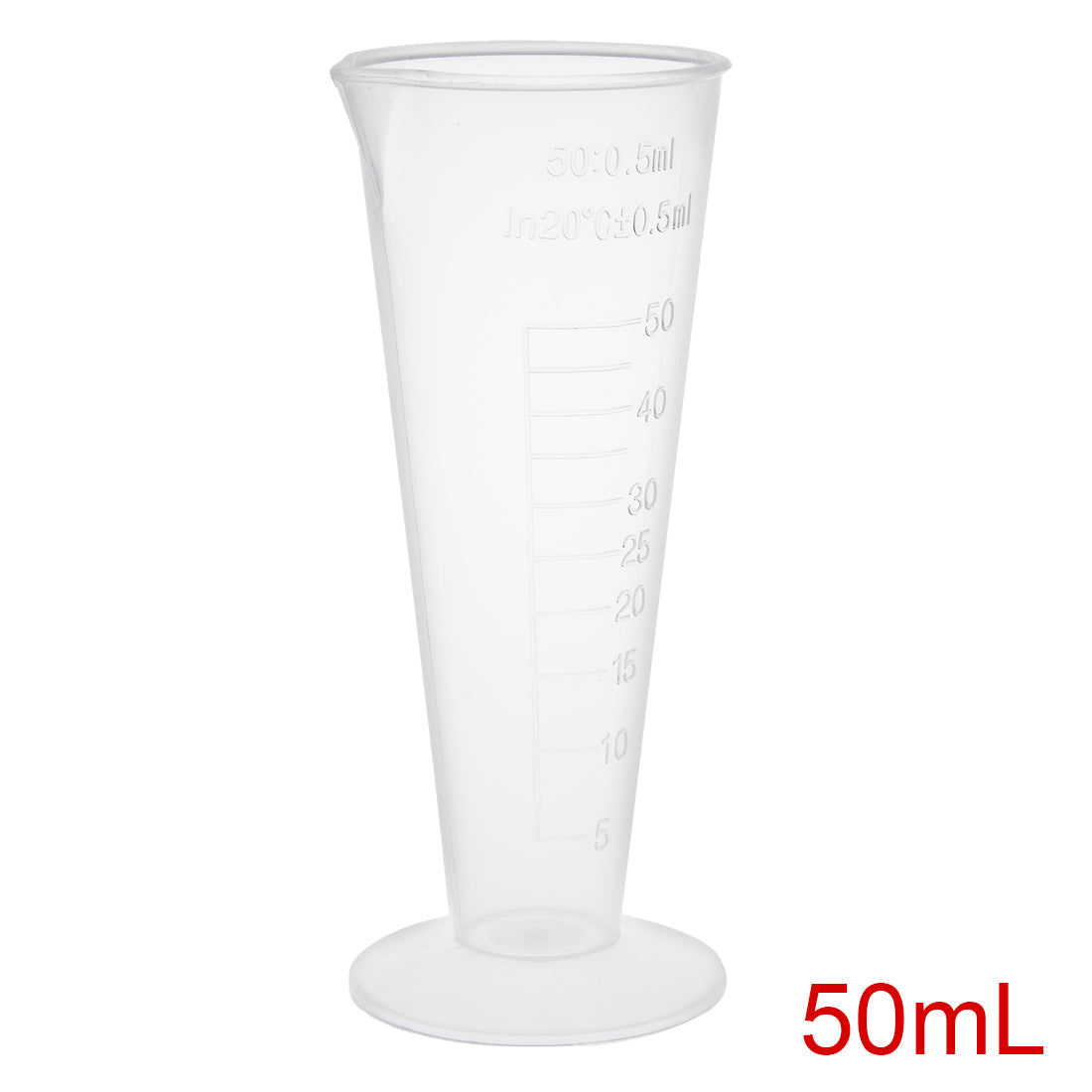 uxcell Uxcell Transparent Measuring Cup Lab PP Graduated Beaker 50ml