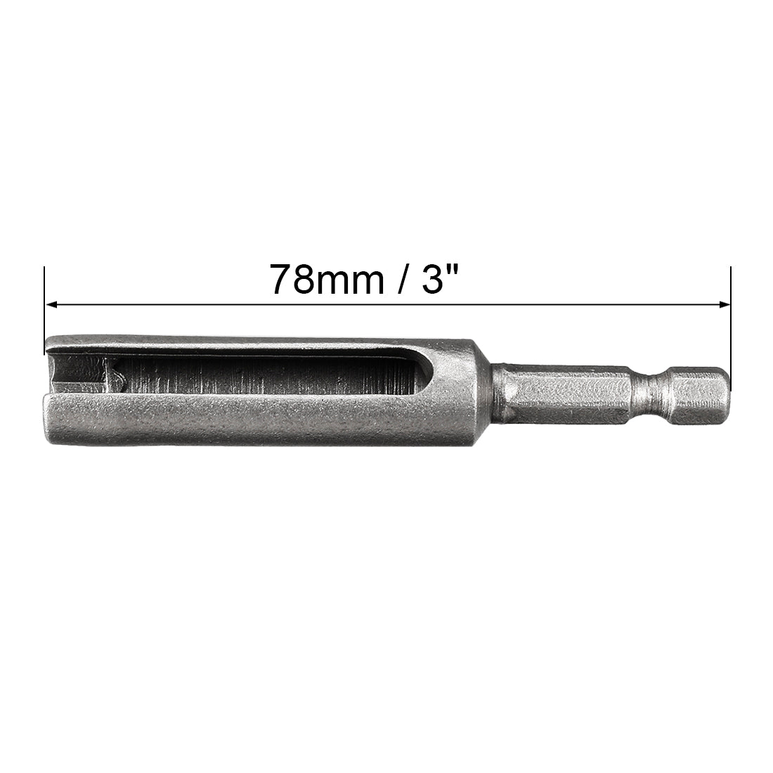 Uxcell Uxcell 1PCS 14mm CR-V Hex Nut Socket Slotted Extension Driver Bit 80mm Length