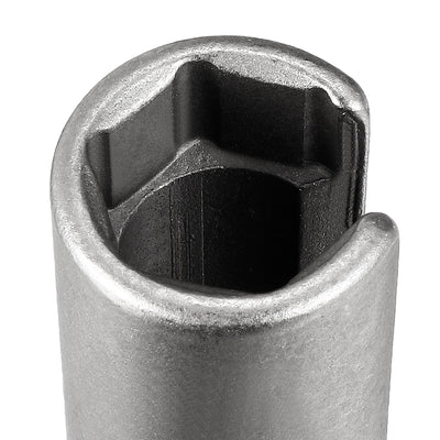 Harfington Uxcell 1PCS 14mm CR-V Hex Nut Socket Slotted Extension Driver Bit 80mm Length