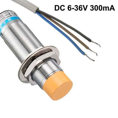 Harfington Uxcell 8mm Inductive Proximity Sensor Switch Detector NO DC 6-36V 300mA 3-wire LJ18A3-8-Z/BX