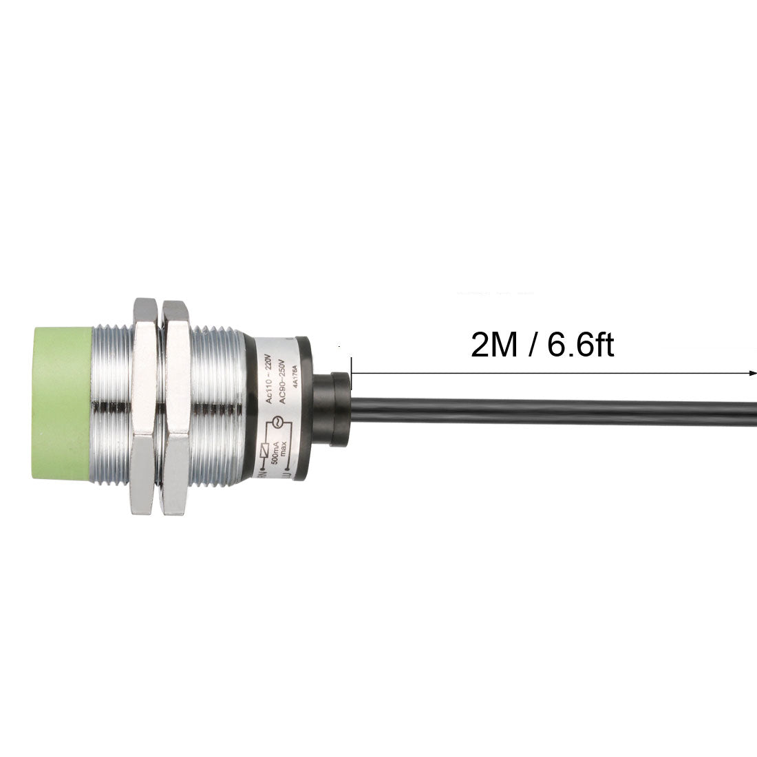 uxcell Uxcell 1-15mm Inductive Proximity Sensor Switch Detector NO AC 110-220V AC 90-250V 500mA 2-wire PR30-15AO