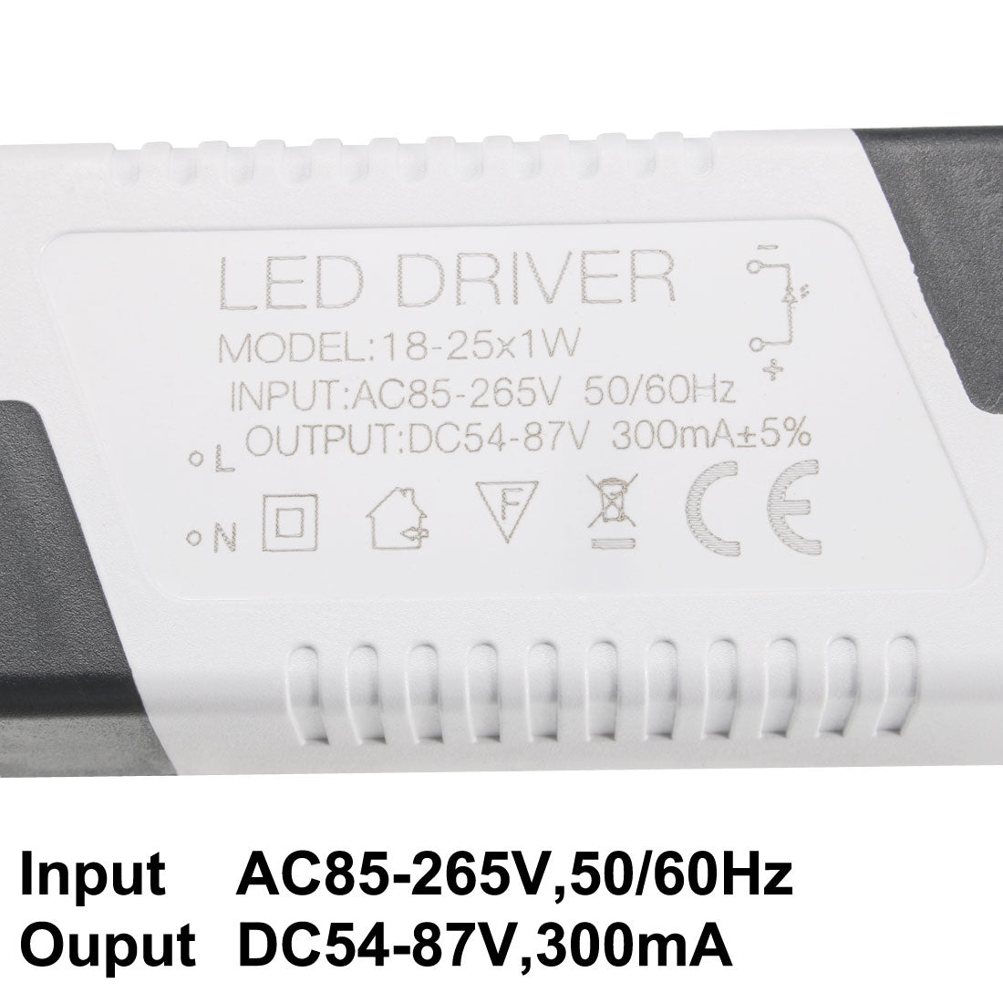 uxcell Uxcell LED Treiber 18-25W Konstantstrom 300mA Hochleistungs AC 85-265V Stromversorgung DE de