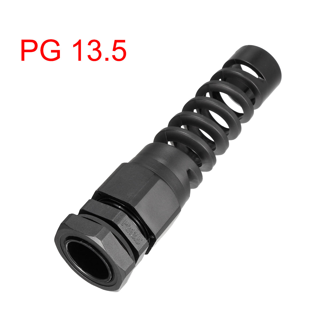 uxcell Uxcell 9Pcs PG13.5 Cable Gland Black Waterproof Plastic Joint with Strain Relief for 6mm-11mm Dia Wire